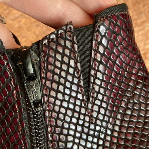 EUC GABOR Girls Leather Snake Skin Print Ankle Boot  - size 4.5 - Picture 8 of 13